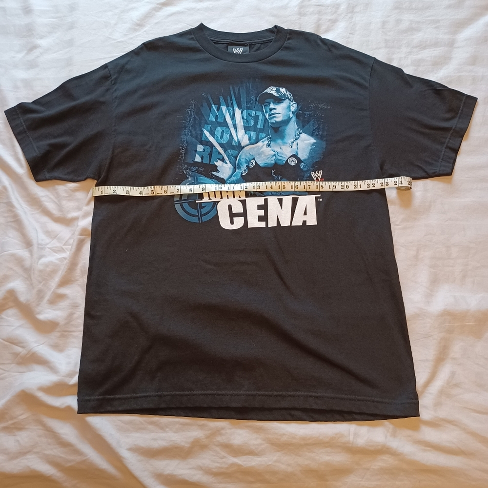 2002 Y2K WWE John Cena "Hustle Loyalty Respect" Black T-Shirt Adult XL Wrestling - Picture 11 of 12